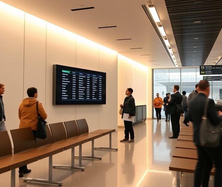 店舗の受付番号表示